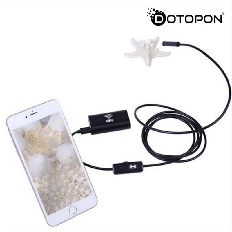 Endoscope Mini Caméra Pour IP67 Étanche WIFI 1 m 7mm DOTOPON
