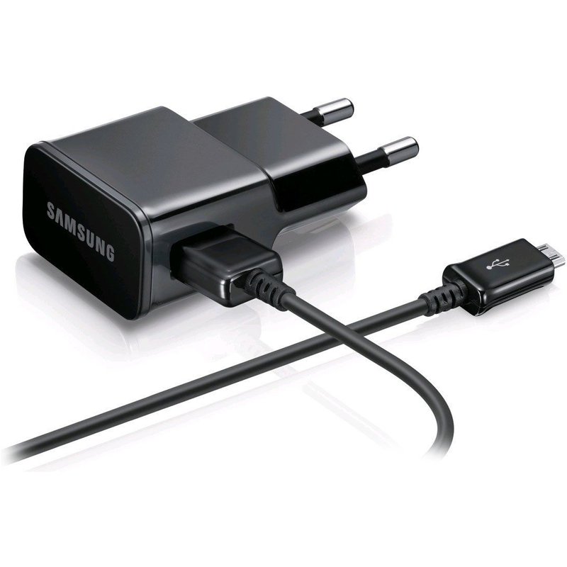 Cable Data Noir Pour Samsung Galaxy S6 Sm-G920f 2.0 Cable De Données Usb 1 Bloc D'alimentation 2 A 2000 Mah, Chargeur Microusb Samlb2 Chargement Rapide