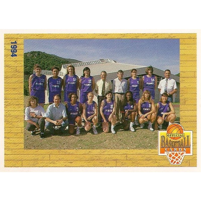 Carte Panini - Basketball 1994 - Equipe De France Féminine - N° 155