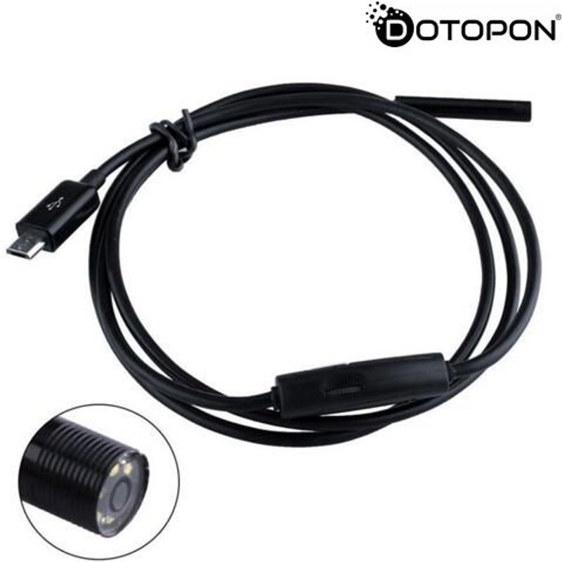 Endoscope 1.3 MP IP67 USB Inspection Tube Tuyau pour OTG Android/PC Portable 7mm 1.5m Dotopon