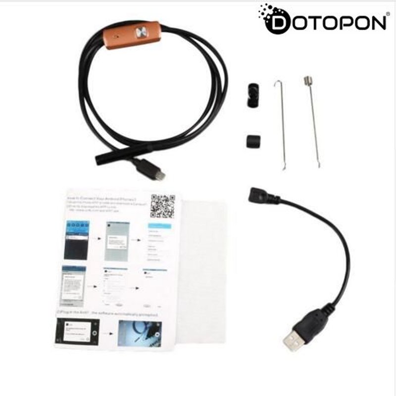 Endoscope IP67 USB Étanche 6LED D'inspection Endoscope 1 M 7mm Dotopon