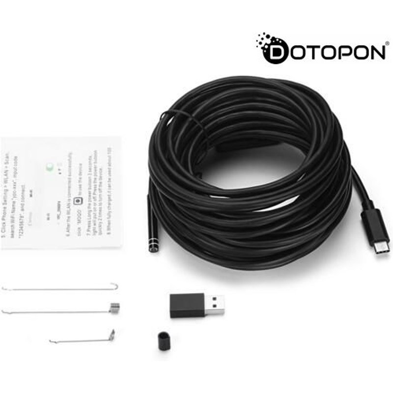 Caméra USB android endoscope type c USB endoscopie d'inspection caméra 10m 8mm Dotopon