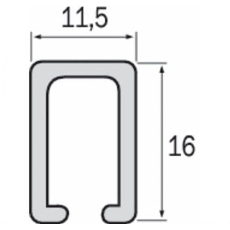 Rail de guidage pour porte coulissante série 550.000/560.000 ROB