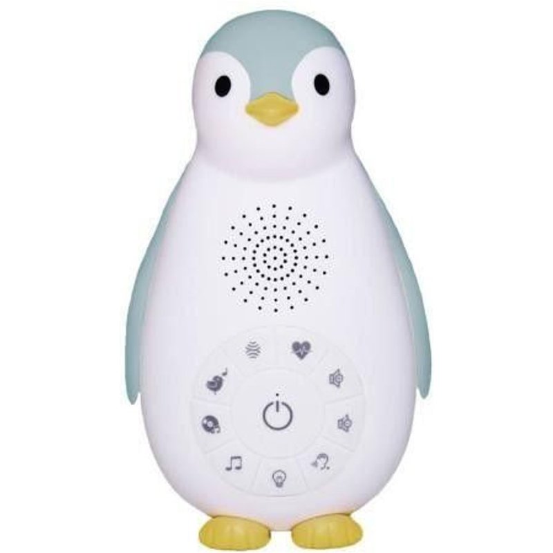 Zazu Zoe Le Pingouin - Boite A Musique Bluetooth Avec Veilleuse -Bleu