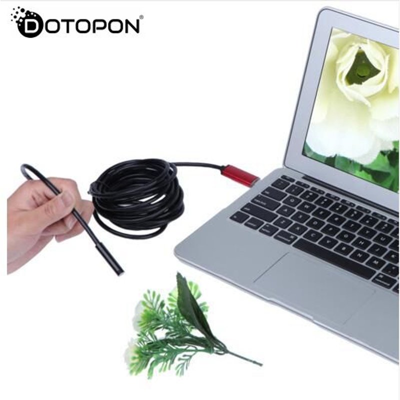 Endoscope USB 10 M 5.5mm Serpent Tube Tuyau Étanche USB Endoskop Dotopon