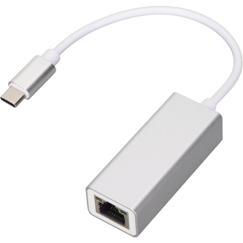 Adaptateur Ethernet USB C vers RJ45 Ethernet argent, convertisseur de Transmission Stable pour MacBook Pro pour Galaxy S9/S8/ Note 9100 MB
