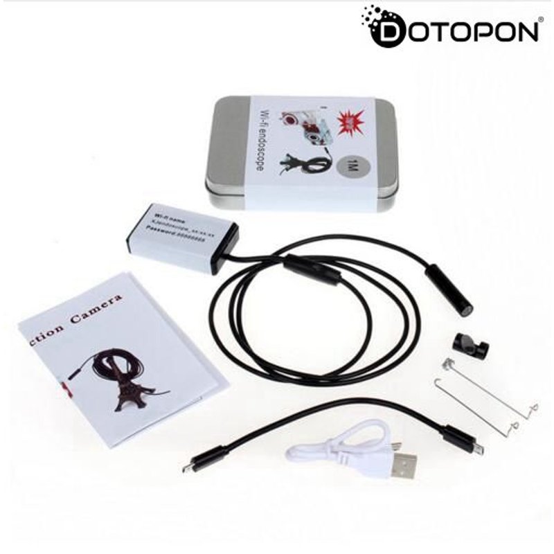 Caméra 1 M Endoscope HD 9mm WiFi D'inspection Android phone Endoskop
