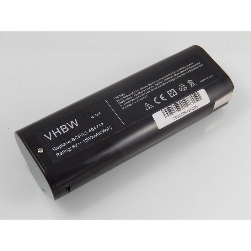 vhbw Batterie compatible avec Paslode Impulse IM65A F16 outil électrique (1500 mAh, NiMH, 6 V)