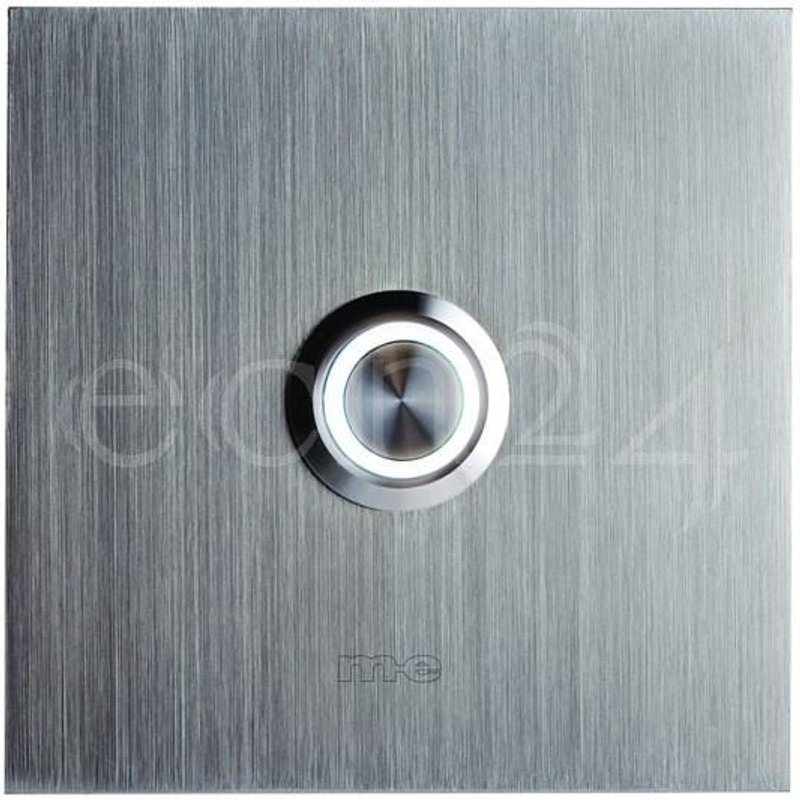 Bouton de sonnette encastré 10x10 en inox