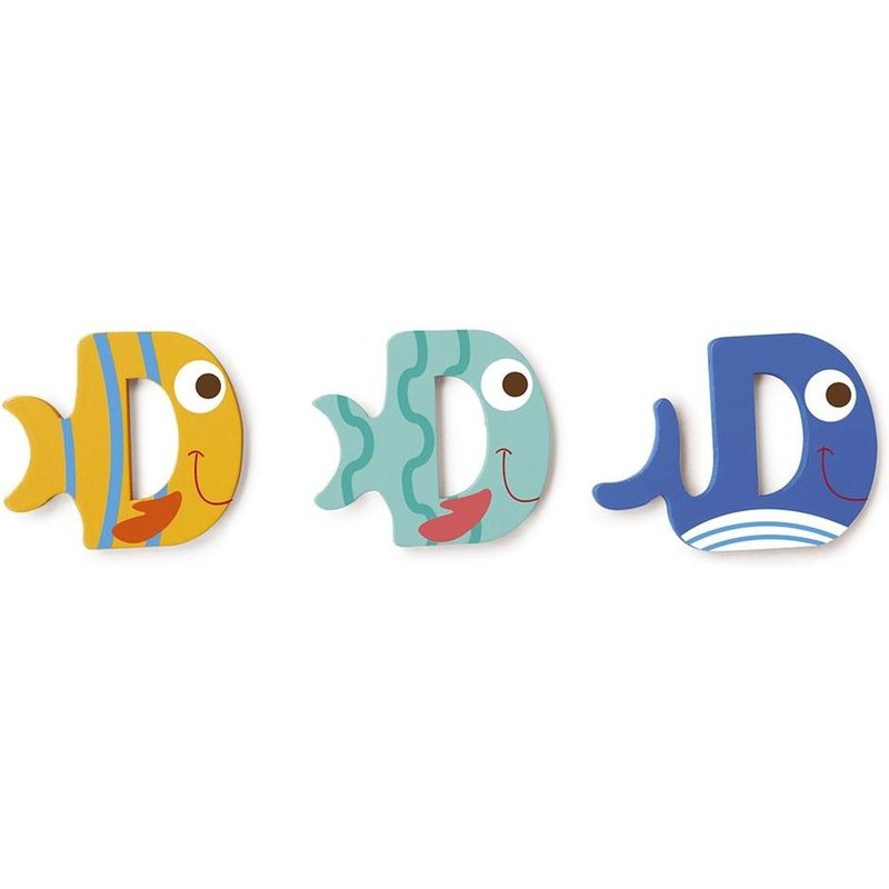 Dam Scratch Lettre En Bois 'd' Auto-Adhésive 6 Cm - 1 Pièce