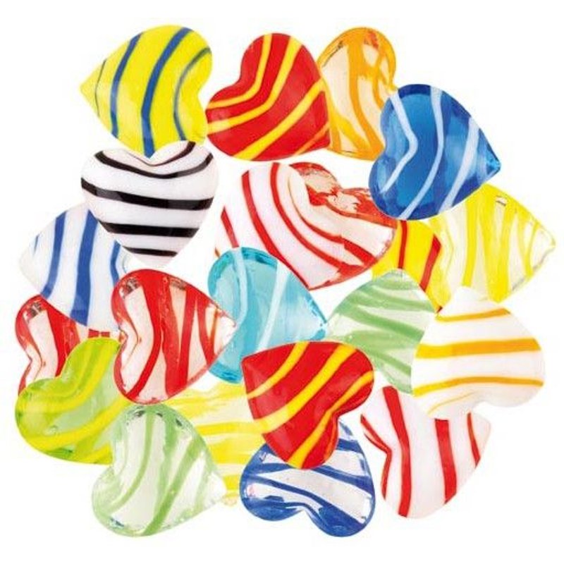 Kimplay 15 Galets En Verre - Coeur