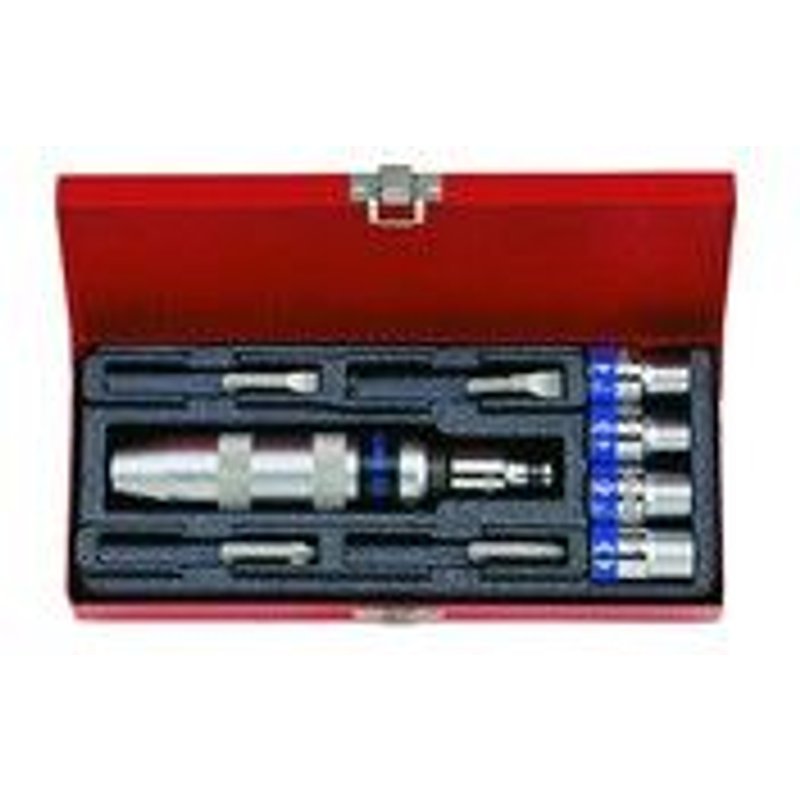 Coffret de tournevis à frapper et accessoires - 10 pièces - 4505mr