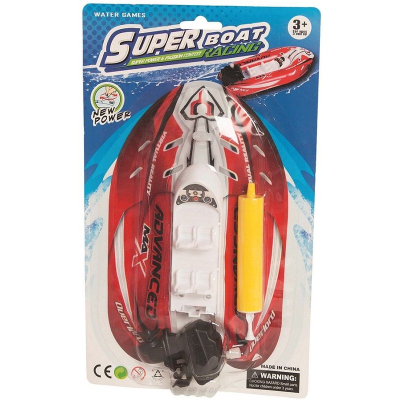 Blister Bateau Gonflable + Pompe Modèle Aléatoire