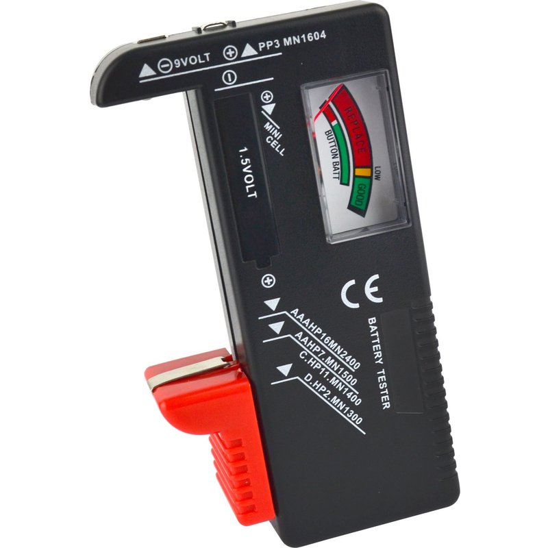 Testeur De Piles Universel Checker Aa Aaa C D 9v & V Piles Bouton Te247