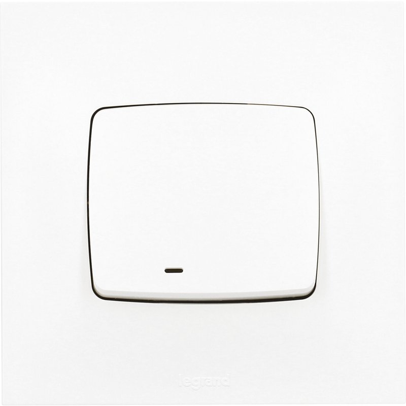 Poussoir Ă voyant Legrand - Neptune - Blanc