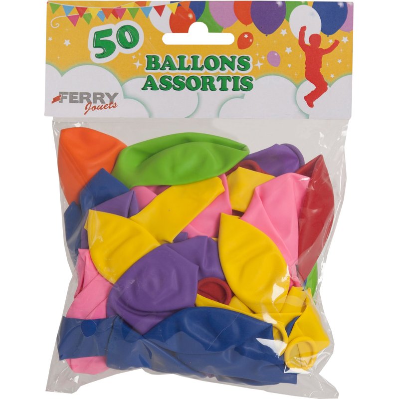 Lot De 50 Ballons Assortis