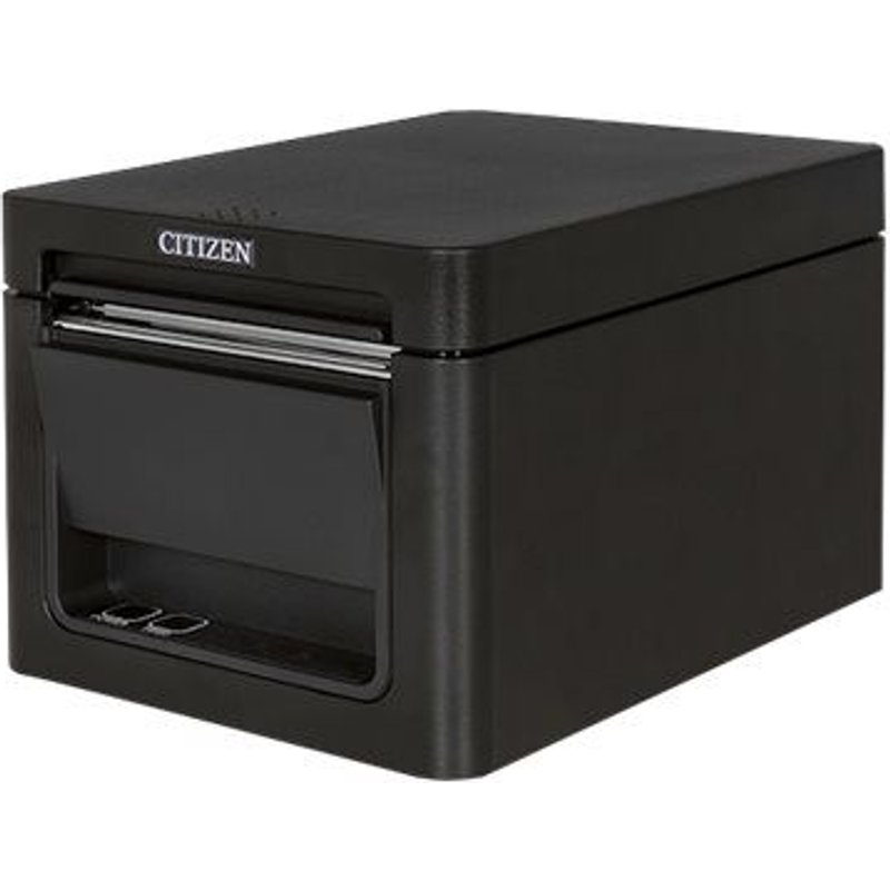 Citizen CT-E351 - Imprimante de reçus - deux couleurs (monochrome) - thermique direct - Rouleau (8 cm), Rouleau (5,8 cm) - 203 dpi - jusqu'à 250 mm/sec - USB, RS232C - outil de coupe - noir