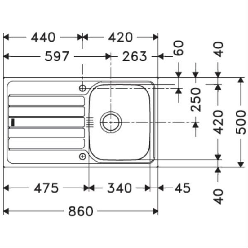 Franke Spark SKL611-86 - Inox Dekor®
