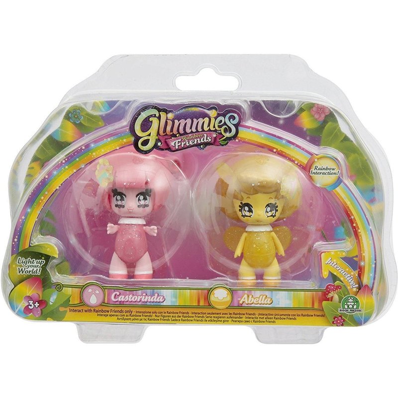 Glimmies Rainbow Friends Glimmies - Blister 2 Glimmies Rainbow Friends - Castorinda / Abella