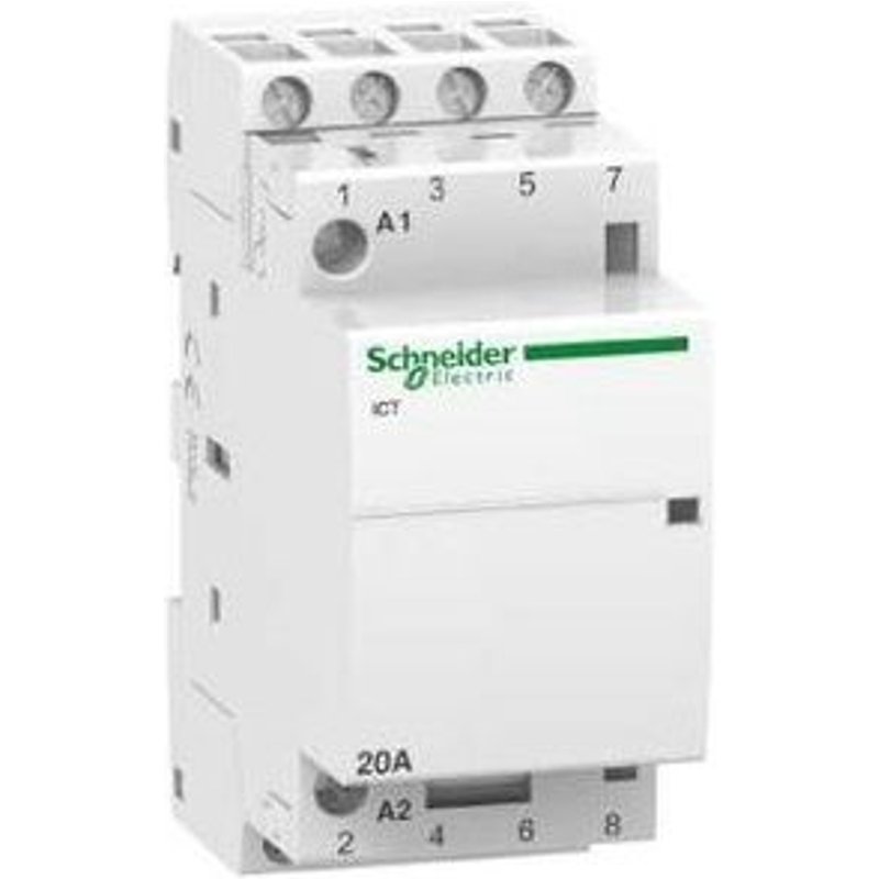Schneider A9C22824 - ACTI9, ICT Contacteur 20A 4NO 220...240VCA 50HZ