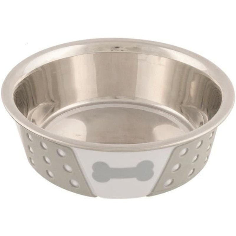 Trixie Ecuelle En Acier Inox - Blanc - Pour Chien