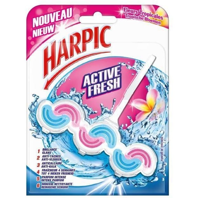 HARPIC Bloc ACTIVE FRESH - Fleurs tropicales