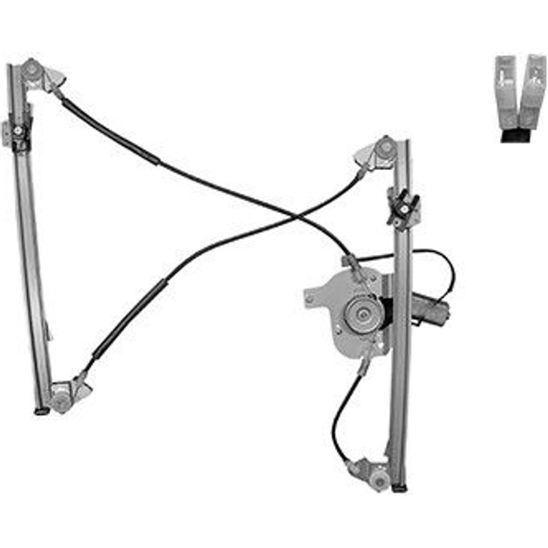 Lève-Vitre Électique Avec Moteur, Porte Avant Droite, Sans Option Comfort Pour Reault Laguna De 2001 À Avril 2005 Version 4 Ou 5 Portes