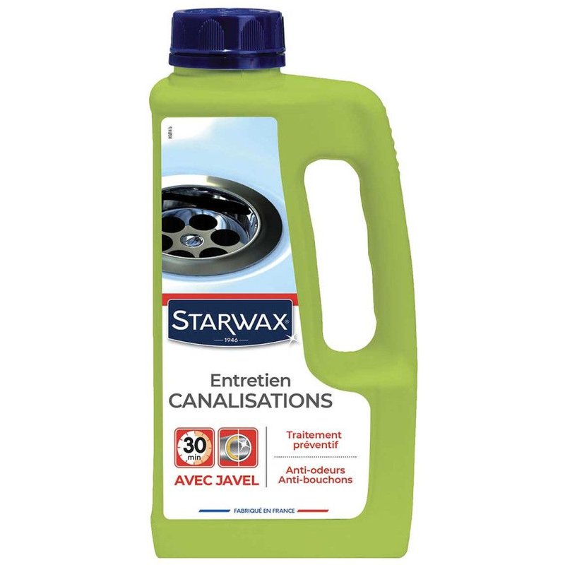 Pack de 2 - Starwax - Entretien Canalisations Javel 1L