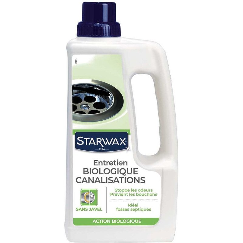 Pack de 2 - Starwax - Entretien Biologique Canalisations 1L