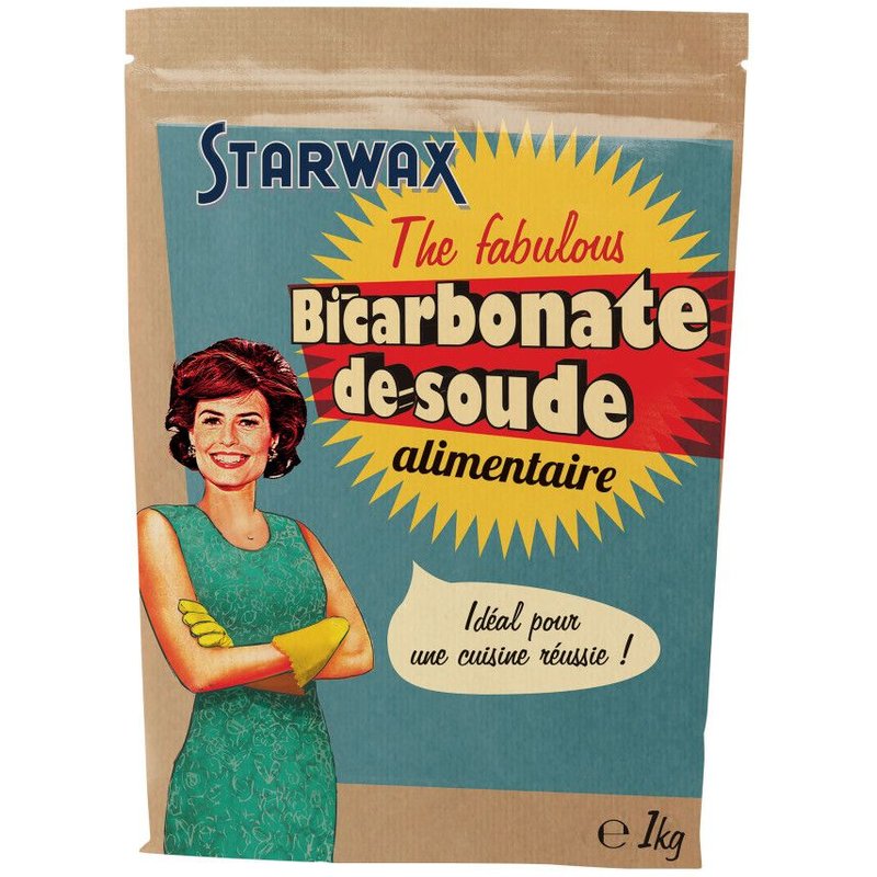 Pack de 2 - Starwax Fabulous Bicarbonate Soude Aliment. 1Kg