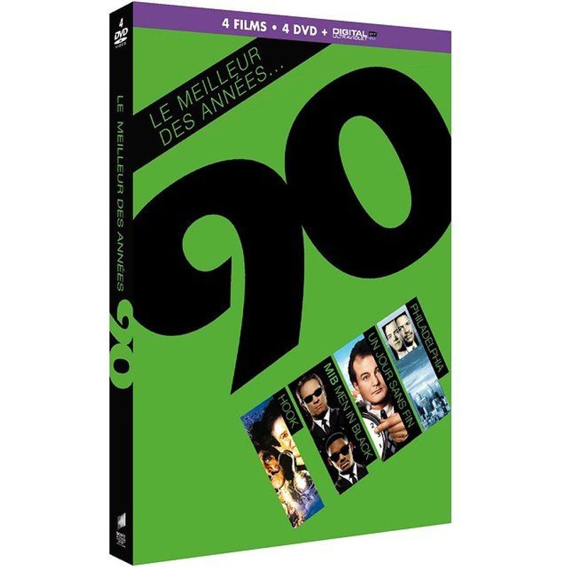 Le Meilleur Des Années 90 - Coffret : Hook + Men In Black + Un Jour Sans Fin + Philadelphia - Dvd + Copie Digitale