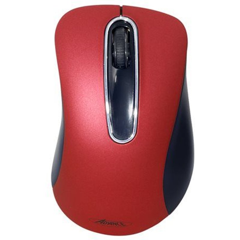 Suza Advance Shape 3D - Souris - optique - 3 boutons - filaire - USB - rouge