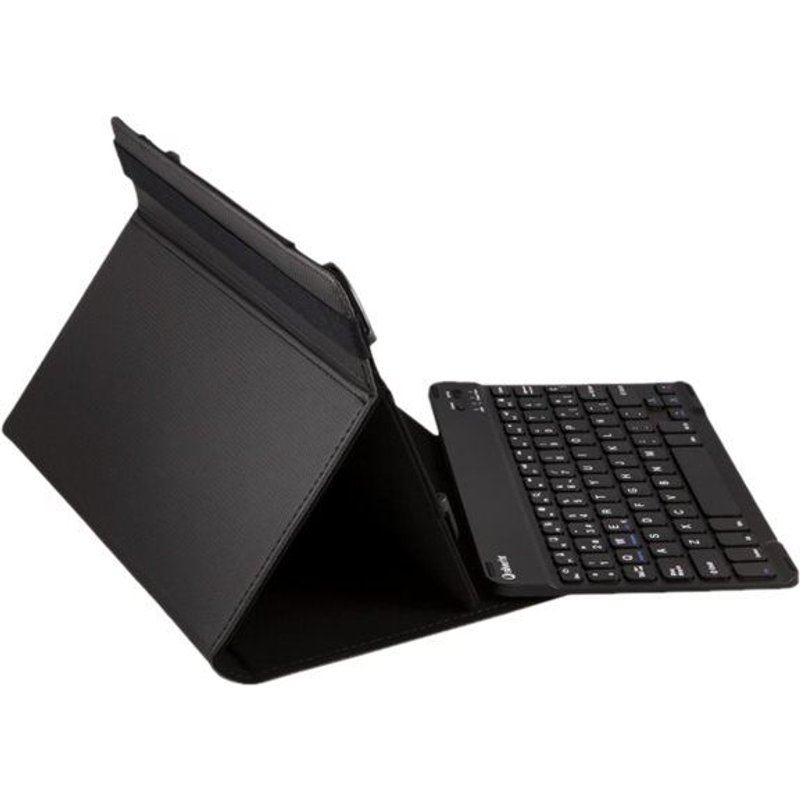 Silver Sanz Universal Gripcase - Clavier et étui - Bluetooth - noir clavier, noir étui