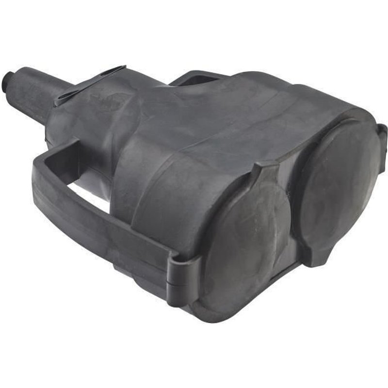 DEBFLEX Double fiche femelle 2P+T 16 A noir