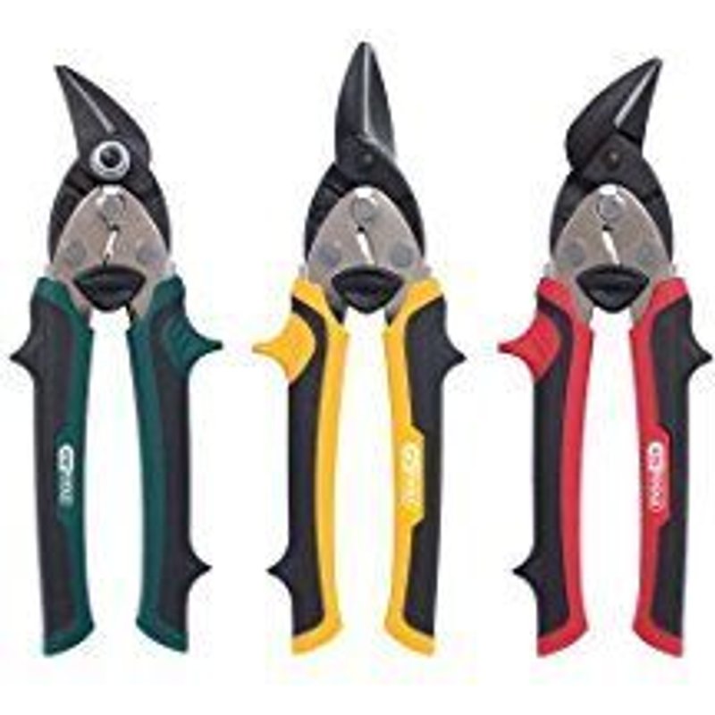 Jeu de 3 cisailles à tôle