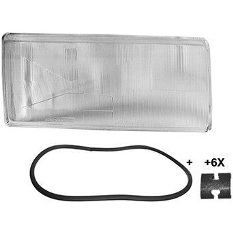 Verre De Phare Avant Droit Pour Volvo 740 / 760 De Sept 1989 À 1992