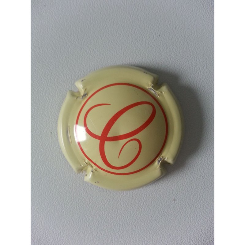 Capsule De Champagne De Castellane, En Crème & Rouge.