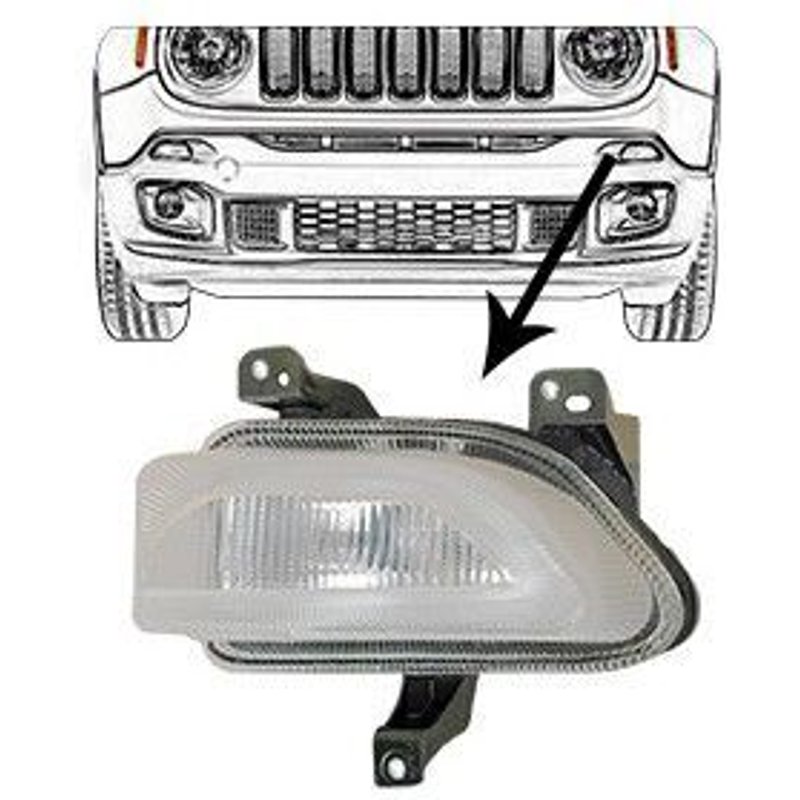 Feu Éclairage Jour Gauche Pour Jeep Renegade Depuis Juillet 2014