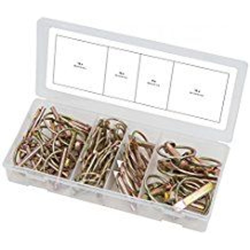 Assortiment de goupilles clips, 50 pcs (prix indicatif - ref vendue uniquement en présentoir)