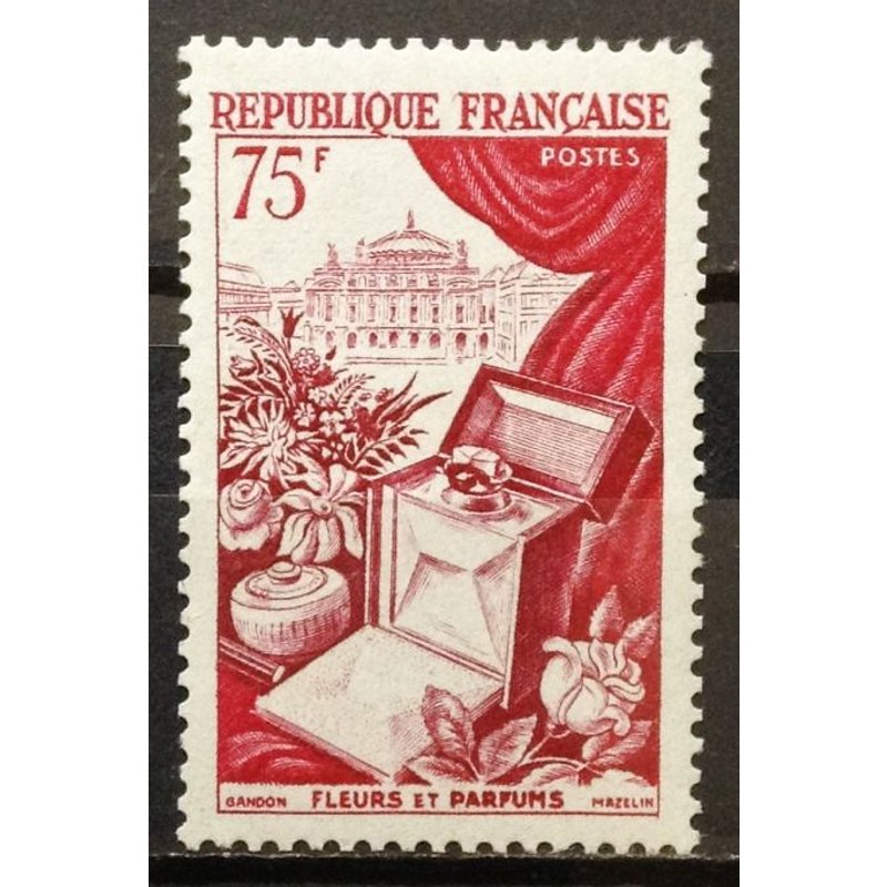Métiers D'art 1954 - Fleurs, Parfums Et Opéra 75f (Très Joli N° 974) Neuf* - Cote 10,00€ - N18981