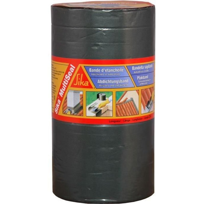 SIKA - Bande d'étanchéité autocollante a froid - Gris - 3m x 200 mm