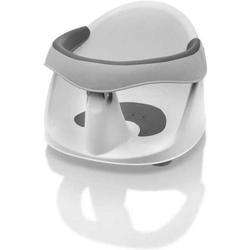 Bebe Angel Anneau De Bain Bi-Matiere Avec Ouverture Frontale - Blanc/Gris