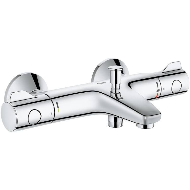 Grohe Grohtherm 800 - Mitigeur thermostatique 2 sorties 1/2"" avec clapets anti-retour chrome