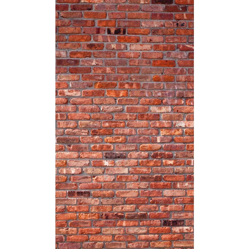 Red Bricks, Rideau Imprimé 140x245 Cm, 1 Part - Enfants