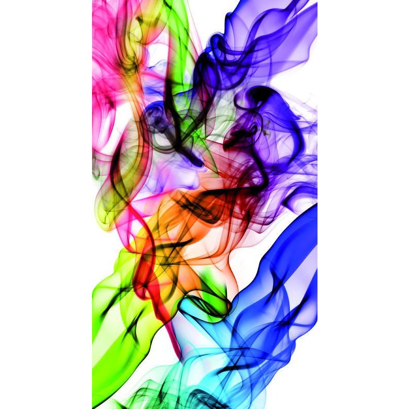 Colored Smoke, Rideau Imprimé 140x245 Cm, 1 Part - Enfants