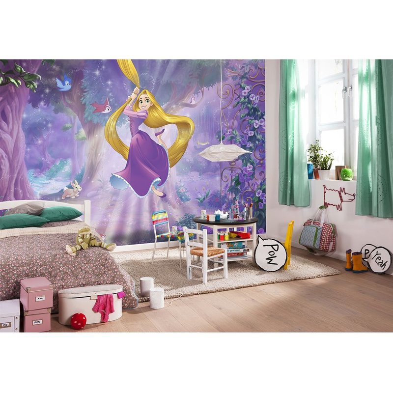 Papier Peint Princesse Raiponce Disney 368x254 Cm - Enfants