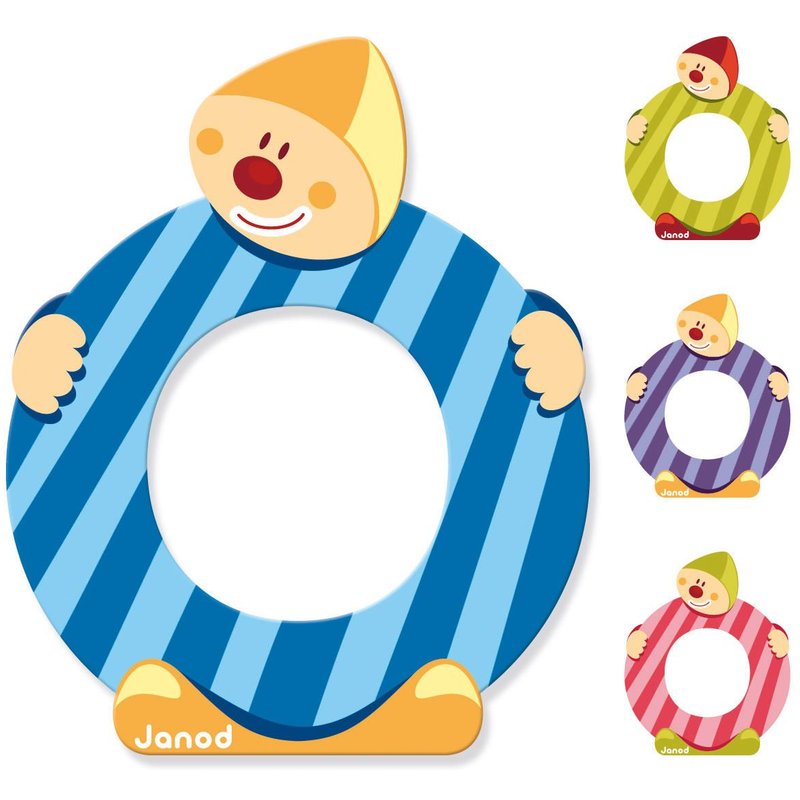 Decoration Lettre Clown (Bois) - O