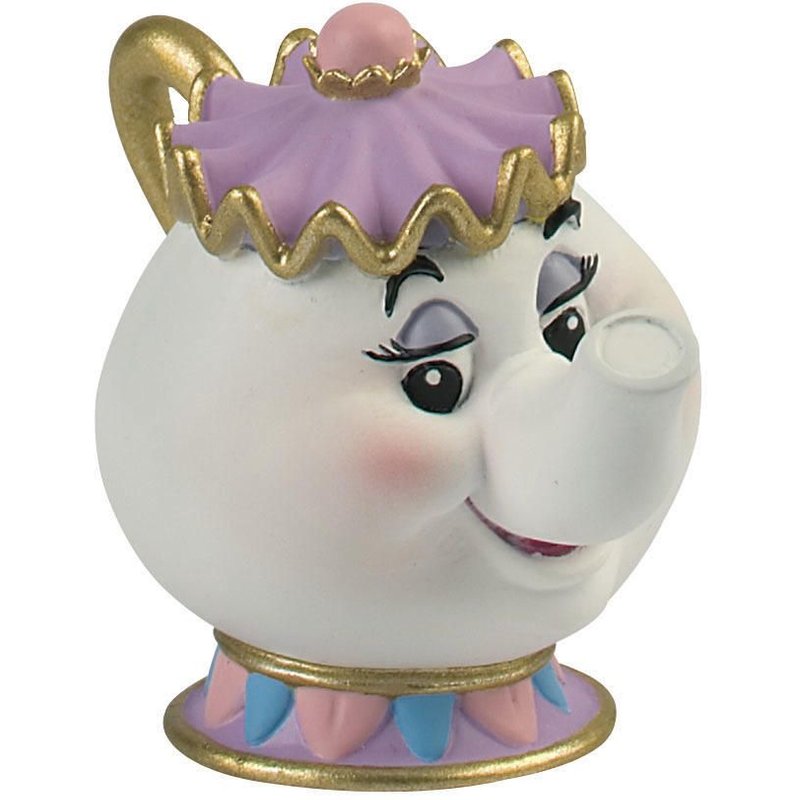 Licences Figurine Mme Samovar - La Belle Et La BĂȘte Disney - 8 Cm