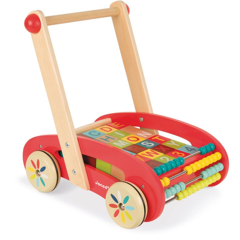 Jouets D'eveil Chariot Abc Buggy Tatoo - 30 Cubes (Bois)