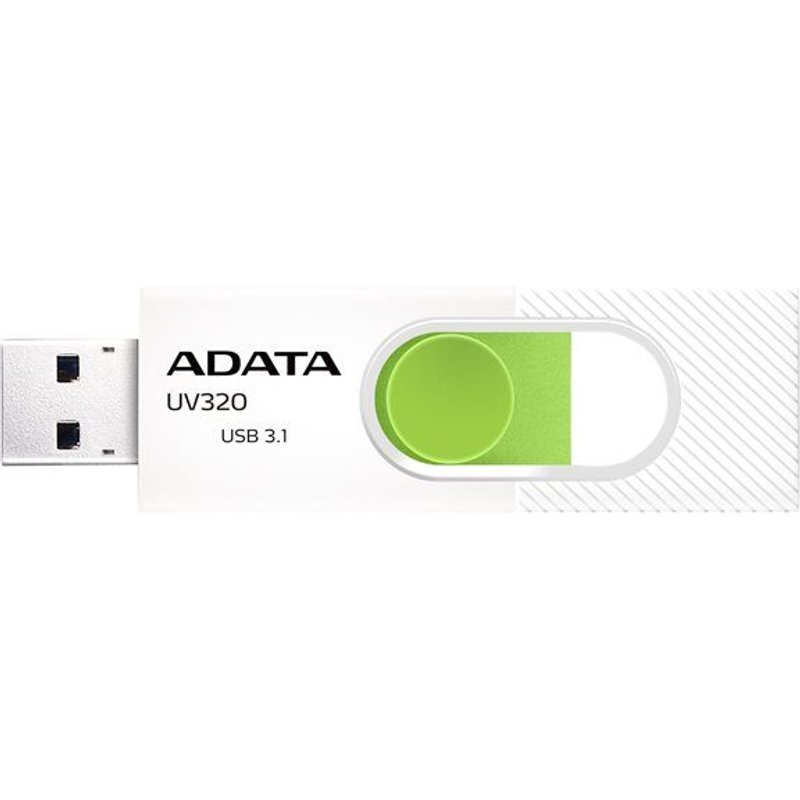 ADATA UV320 - Clé USB - 128 Go - USB 3.1 - Blanc/vert